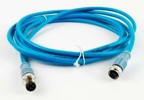 Cable Ex. 4-Pole M12 Plug Blue