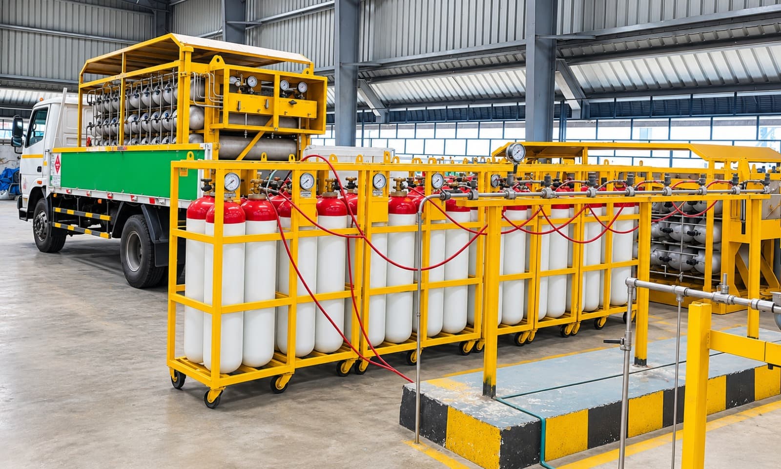 CNG stations — a facility of the kind KES supplies and supports.